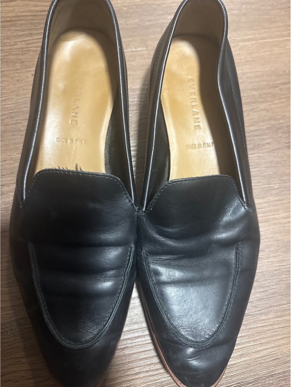 Everlane the modern loafers black pointed toe